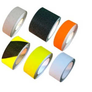 Single Sided PVC <b>Safety</b> <b>Tape</b> Waterproof Anti-Slip Black Yellow Acrylic Adhesive Non-Skid Pressure Sensitive 60# Warning Grit - Product Image 6