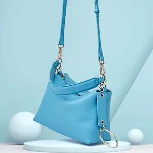 Üretici moda ilk katman dana hakiki deri çantalar lüks tasarımcı çantaları kadınlar için