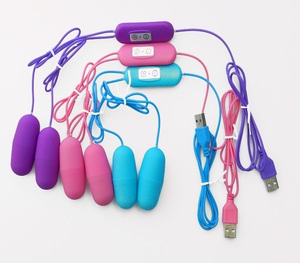 Venta al por mayor conversión de frecuencia USB doble salto para huevo adulto aparato femenino masturbación coqueteo Juguetes - Product Image 2