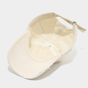 Casquette de baseball américaine <span class=keywords><strong>vintage</strong></span> délavée et vieillie - Visière minimaliste tendance pour femme, chapeau décontracté d'extérieur - Product Image 5