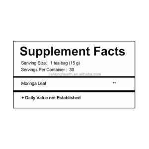 OEM/ODM أوراق المورينجا العضوية شاي الأعشاب الصحي للعافية اليومية غير GMO أوراق المورينغا النقية شاي الأعشاب - Product Image 2