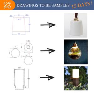 Abat-jour en verre carré blanc givré en opale soufflé à la bouche pour lampes murales et lampes de plafond - Product Image 3