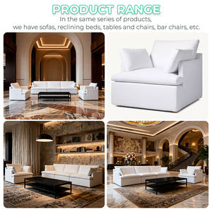 Ensemble de canapés d'intérieur de luxe, canapé confortable pour salon de villa, mobilier de hall d'hôtel, ensemble de canapés pour immeuble de bureaux, canapé de salon d'hôtel - Product Image 5