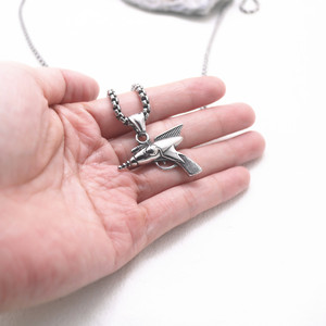 Collier en acier inoxydable yunnique avec pendentif perceuse électrique, bijoux unisexes à la mode pour un usage quotidien - Product Image 4