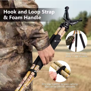 Marco de aluminio ligero Resto de tiro Espuma ajustable de alta densidad Durable V-Rest Twist Lock Soporte de caza impermeable - Product Image 5