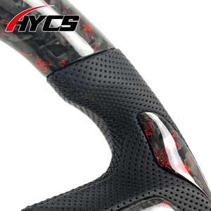 Maßgeschneidertes Geschmiedetes Carbonfaser Sportlenkrad für den <span class=keywords><strong>Ford</strong></span> Mustang GT GT500 Shelby GT350 EcoBoost Mach 1 – Innenraumzubehör - Product Image 3