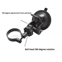 55mm 68mm Dudukan Kamera Dasbor Ramah Lingkungan dengan Suction Cup, Rotasi 360° & Desain Silinder Tetap untuk Kamera Dasbor DDPai 70Mai
