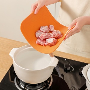 Portable <b>Plastic</b> Cutting Board TPU Cutting Mat Board Kitchen Chopping Gadget Fruit <b>Plastic</b> Chopping Board - Product Image 2