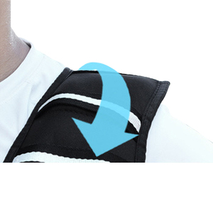 سترة مرجحة مملوءة بالرمال الأكثر مبيعاً نيوبرين أسود شعار مخصص للرجال مقاس نيوبرين مع رمال فولاذية ، نيوبرين 10k - Product Image 5