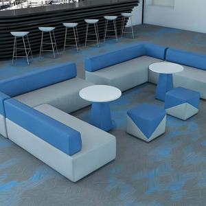 Canapé d'attente en cuir en forme de L, <span class=keywords><strong>prix</strong></span> d'usine, pour salon de beauté, spa, bibliothèque, bureau, hôtel, aéroport, école, hôpital, centre commercial, réception - Product Image 2