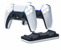 Mini station de charge filaire en plastique pour manette sans fil P5, double station de charge avec indicateur lumineux LED
