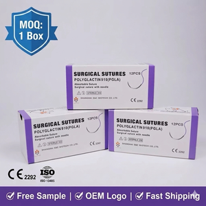 Precio de fabricante: Suturas veterinarias listas para enviar PDO, PGA, <span class=keywords><strong>PDS</strong></span>, monofilamento <span class=keywords><strong>absorbible</strong></span>, PGLA 910, CATGUT - Product Image 1