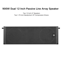 Double enceinte passive de 12 pouces enceinte bidirectionnelle extérieure professionnelle étanche enceinte de ligne de haut-parleurs