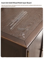 Ensemble de meubles de salon en bois massif de style américain : table basse et meuble TV avec rangement, fabriqué au Shandong