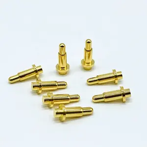 Fabriek Levering 1Mm 4 Pin 5.5Mm Gouden Plaat Connector Magnetische Veerbelaste Pogo Pin Voor Smart Watch