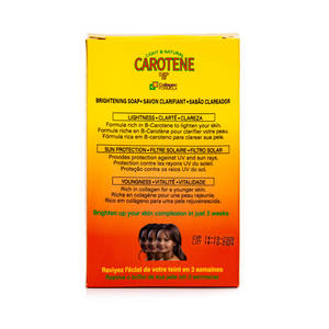 Natural Handmade Bar with Carrot Extract Travel Size Lightens &amp; Evens Skin Tone <strong>Carotone</strong> Skin Brightening Soap - Product Image 3