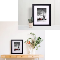 Cadre photo en bois MDF 4x6 5x7 6x8 pouces, multicolore, moderne, écologique, avec verre, pour la présentation de photos murales à la maison
