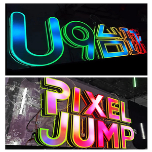 مخصص خارجي مقاوم للماء RGB <span class=keywords><strong>Led</strong></span> متعدد الألوان متغير مضيء 3d <span class=keywords><strong>Led</strong></span> أمامي-مضاء - Product Image 5