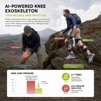 Exosquelette intelligent Power Knee 32 km d'autonomie, moteur silencieux, batterie amovible, mode massage, support de marche pour la randonnée en extérieur