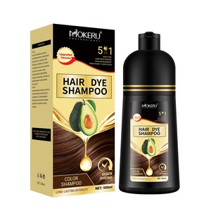 MOKERU Shampoo Colorante Naturale all'Avocado, Lunga Durata, <span class=keywords><strong>Senza</strong></span> <span class=keywords><strong>Ammoniaca</strong></span>, 5 in 1, Colorazione a Schiuma per Uomini e Donne - Product Image 5