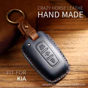 Estuche para Llaves de Cuero Genuino Más Vendido, Apto para Kia Sportage, Sorento, Forte y Kizun, Bolsa Protectora para Automóvil - Product Image 2