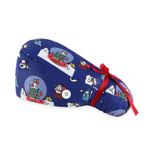 Gorros Quirúrgicos Transpirables de Algodón, Gorros de Enfermera con Forro de Satén, Gorros Médicos de Trabajo con Botones para Cabello Largo, Accesorios de Enfermería - Product Image 5