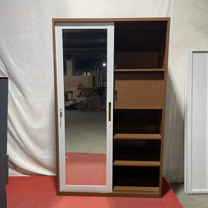 Simple Hostel Imprimé Balcon Maison Chambre <span class=keywords><strong>Porte</strong></span> Almirah Designs Extérieur Intérieur Placard Armoire Acier Vêtements Armoire En Métal - Product Image 5
