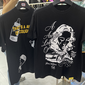 T-shirt da uomo di alta qualità con stampa grafica 'That's a Awful Lot of Cough Syrup', abbigliamento di lusso di marca - Product Image 5