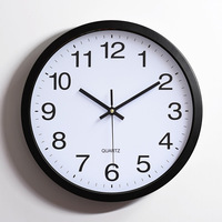 Horloge murale moderne en quartz argentée de 10 pouces, fonctionnant sur piles, pour la cuisine, le salon, le bureau, la maison