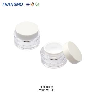 Pot en plastique transparent écologique personnalisable de 20 g, recyclable, pour crème cosmétique, lotion, produits de soin de la peau - Product Image 1
