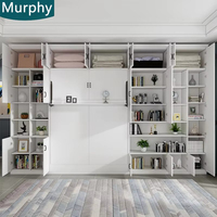 Canapé-lit bibliothèque intégré moderne invisible Camas Multifonctionnel vertical mural pliable pour salon salle à manger hôtel-bureau