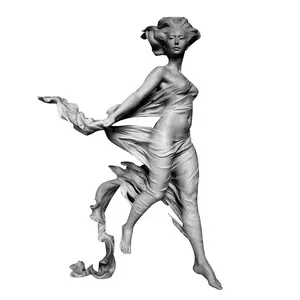 Statua della signora nuda in resina personalizzata statua della donna nuda Lielike ventosa in fibra di vetro per la decorazione dell'interno