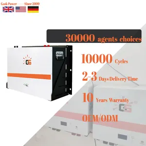 10000 Cycles Powerwall 10kwh 15kwh 20kwh 48v Lifepo4 Battery Pack 300 Ah 100ah 200ah