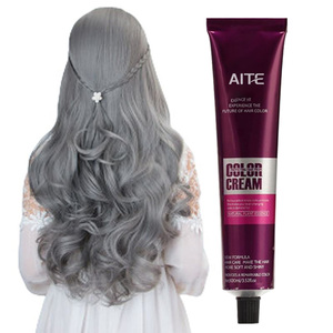 Salon Chuyên Nghiệp Màu tóc tuyệt vời vĩnh viễn Kem nhuộm cho kiểu tóc bạc grey băng giá ashy bạch kim tóc vàng - Product Image 1