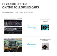 Écran tactile multimédia HD 12,3 pouces pour BMW Série 5 F10 F11 avec CarPlay et Android Auto intégrés, système Linux sans fil USB