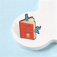Broche en émail 'Le Livre de Connaissances Maléfiques Inexprimées', thème 'Livre du Mal' et 'Tentacules', style Dark Fantasy Gothique, badge pour sac, cadeaux de bijoux
