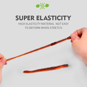 10 pcs/बैग नरम मिट्टी के कीड़े डबल रंग स्विट मछली पकड़ने वाले कीड़े के लिए डबल रंग स्विट मछली पकड़ने वाले कीड़े - Product Image 5