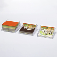 Bloc-notes créatif en papier 3D découpé, lumière LED à intensité variable, bloc-notes artistique 3D détachable, décoration de bureau, cadeau d'anniversaire