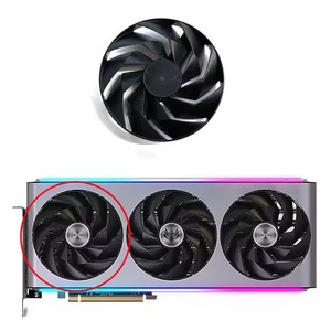 Ventilateur GPU FD10015M12D 95MM 6PIN DC 12V 0.45A adapté au refroidissement de la carte graphique <span class=keywords><strong>Sapphire</strong></span> nitro + AMD Radeon <span class=keywords><strong>RX</strong></span> <span class=keywords><strong>7900</strong></span> <span class=keywords><strong>XT</strong></span> 7800XT - Product Image 3