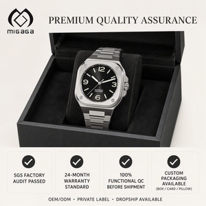 <span class=keywords><strong>Reloj</strong></span> Mecánico Automático Cuadrado Personalizado con Correa de Acero Inoxidable 316L, Resistente al Agua 100M, Esfera Luminosa - Product Image 5