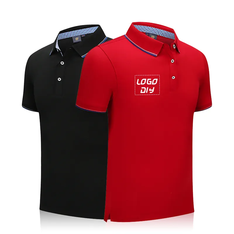 Camiseta polo de poliéster e algodão lisa, camisa masculina de golfe com 10 cores, premium, de qualidade, plus size, 2022