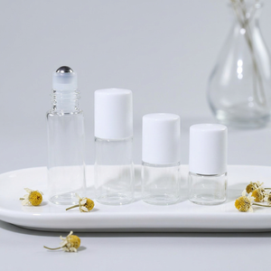 Envases de Vidrio Transparente con Rodillo para Cuidado de la Piel, para Aceites Esenciales y Aromaterapia - Product Image 4