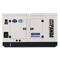 Groupe électrogène diesel silencieux 20 kVA-100 kVA 50 Hz refroidi par eau, démarrage électrique 24 V CC, 1800 tr/min