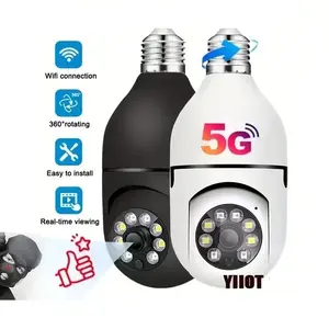 Preço mais barato 360 graus LED Light Bulb Camera 1080P Câmera sem fio Home Security PTZ Rotating Bulb IP Camera