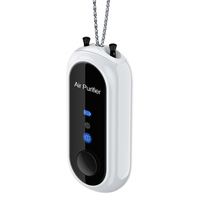 Mini Purificador de Aire con Tecnología Anti-Radiación y Silenciosa, Purificador de Cuello de Larga Duración (30H) con Carga Tipo-C