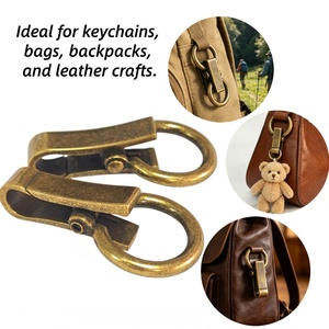 Moschettoni Girevoli in Lega di Zinco da 56mm all'Ingrosso per Cinghie di Borse, Portachiavi e Accessori per Lavorazione del Cuoio - Product Image 1