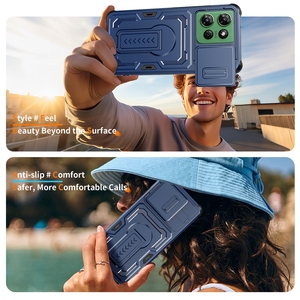 เคสโทรศัพท์แบบ Heavy Duty Defender พร้อมฝาปิดเลนส์กล้องแบบเลื่อน ป้องกันแรงกระแทก มีขาตั้งในตัว สำหรับ Motorola Moto <span class=keywords><strong>G</strong></span> Play 2026 - Product Image 5
