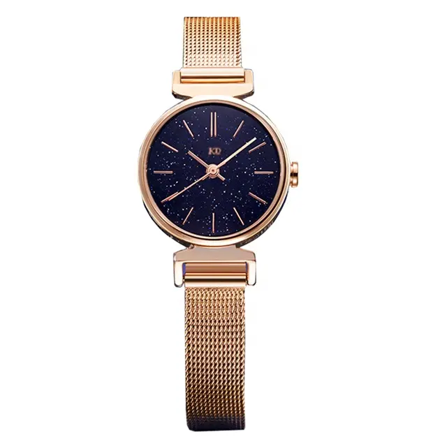 RTS Luxury Design Stainless steel mesh band Starry Sky Dial LOLA ROSSEE Wrist Watch Women Ladies