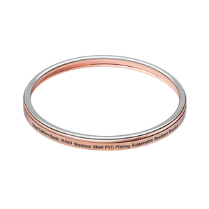 กำไลข้อมือแฟชั่น S Steel รุ่น 316L สแตนเลสสตีล ชุบทอง PVD ทนทาน เป็นมิตรต่อสิ่งแวดล้อม - Product Image 2