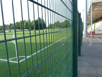 Sécurité 3D enduit de poudre/enduit de PVC galvanisé construction acier fer soudé cintrage panneau de treillis métallique clôture de jardin